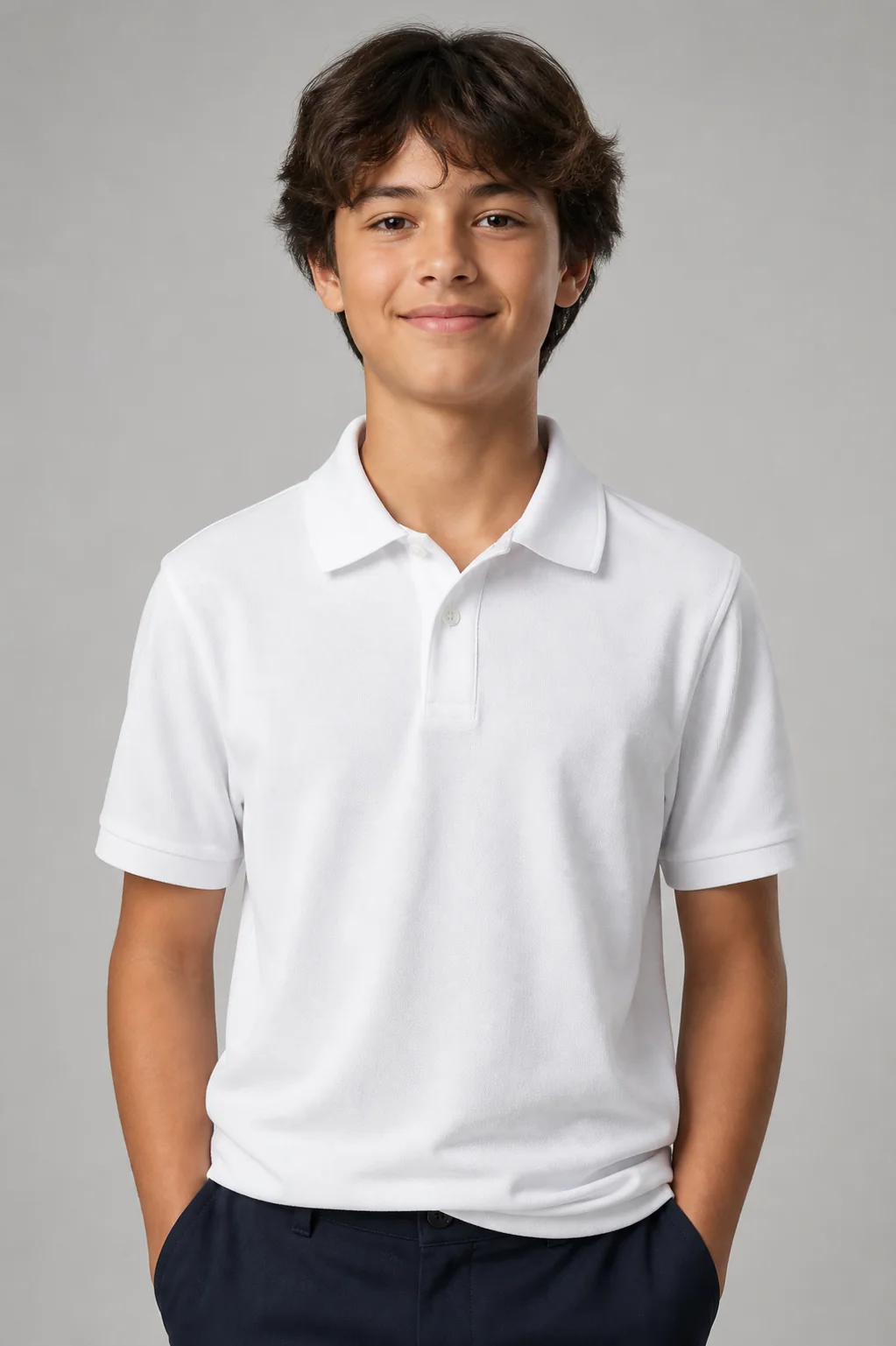 Polo cuello camisero escolar