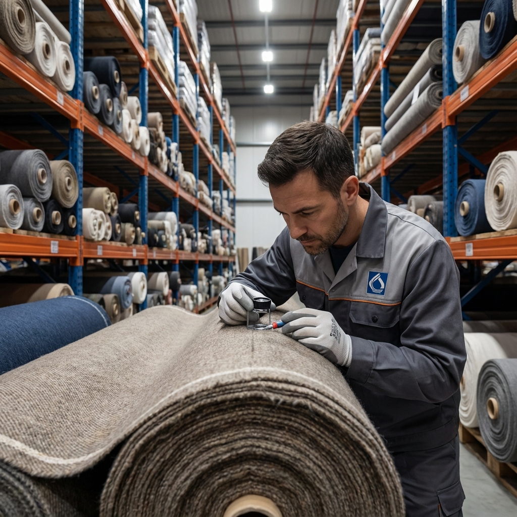 Selección de telas y materiales