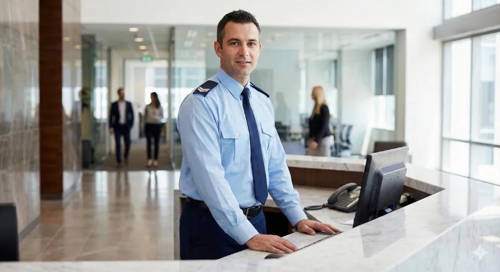 Camisa de vigilante con charreteras
